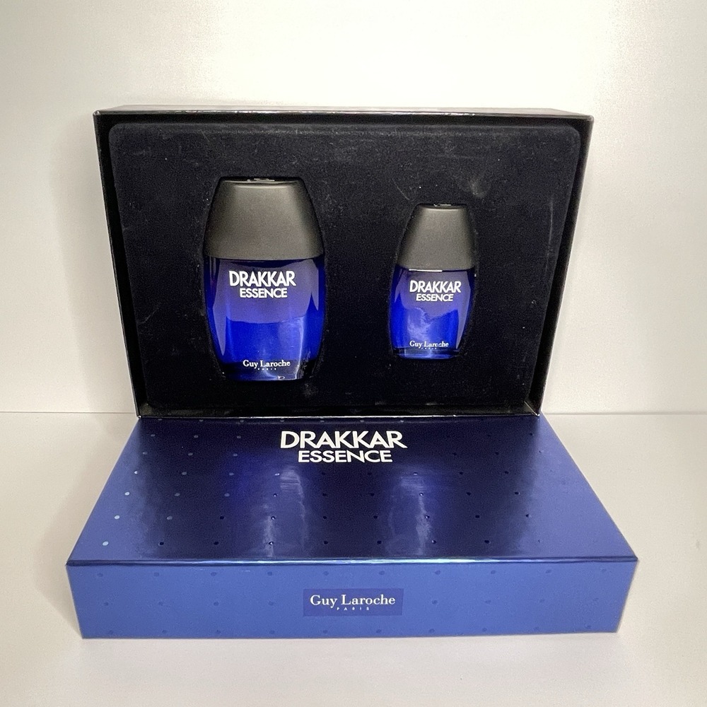 DRAKKAR ESSENCE Guy Laroche, MEN's 2 PCS GIFT SET, 3.4 OZ + 1.0 OZ EDT Spray NIB